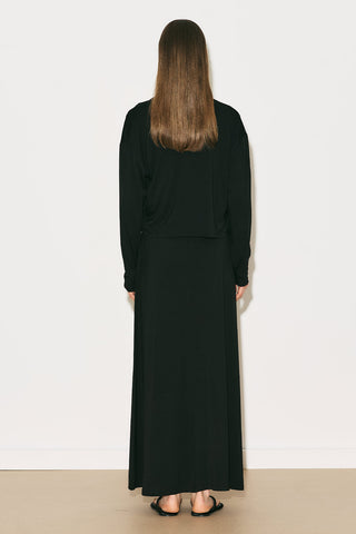 Easy Wrap Blouse Black