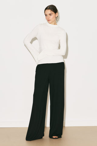 Easy Wide Long Sleeve Blouse Ecru