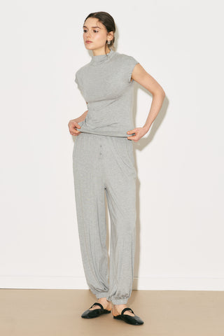 Easy Sleeveless Blouse Grey Melange