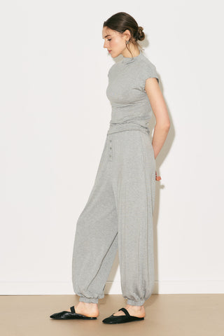 Easy Sleeveless Blouse Grey Melange