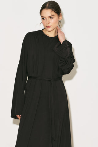 Easy Relaxed Long Dress Brown