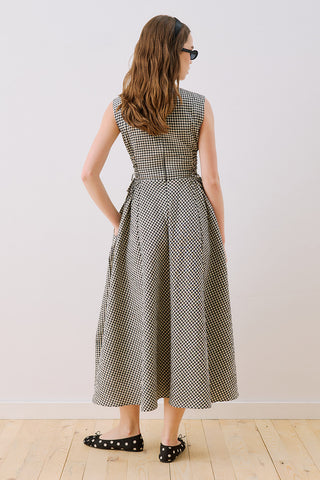 Tie Detail Dress Gingham