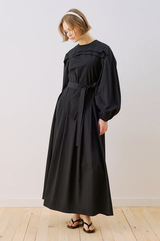 Sofia Striped Maxi Dress Black