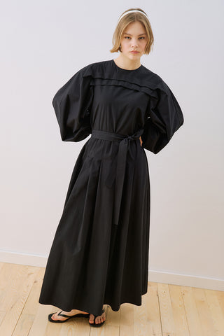 Sofia Striped Maxi Dress Black
