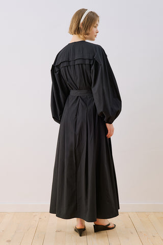 Sofia Striped Maxi Dress Black