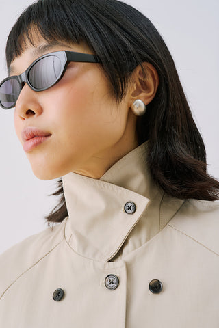 Anna Oversized Trench Coat Sand