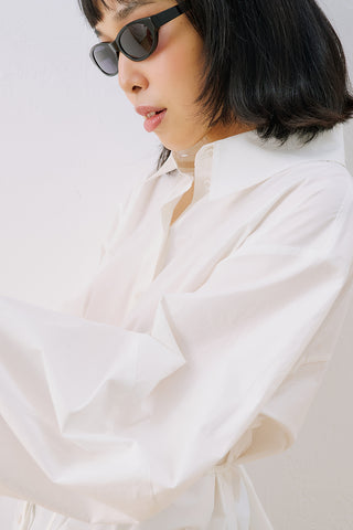 Celia Wide Sleeve Shirt Ecru