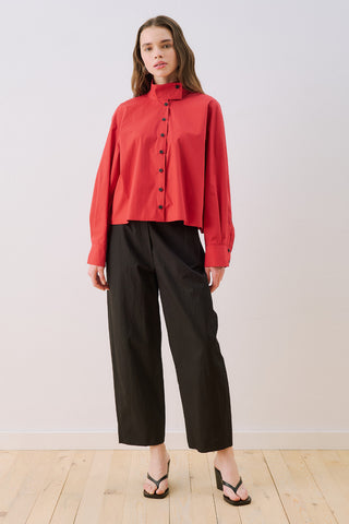 Bomber Style Shirt Red