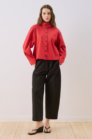 Bomber Style Shirt Red