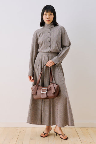 Elena Bag With Statement Buckle Brown