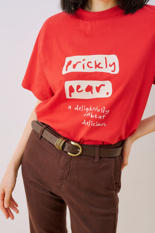 Printed Short Sleeve T-Shirt Red