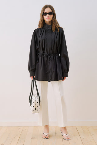 Dina Pleat Detail Jacket Black
