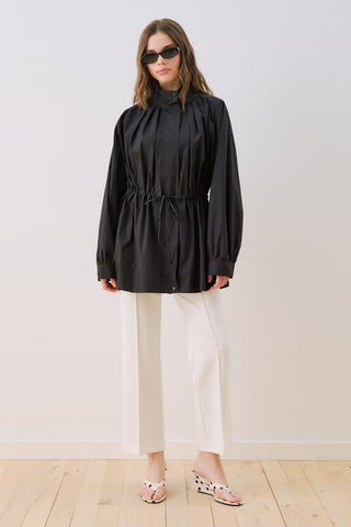 Dina Pleat Detail Jacket Black