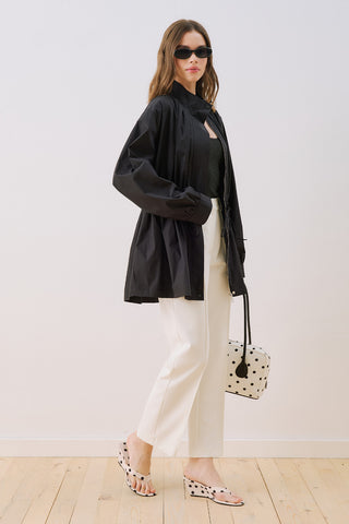 Dina Pleat Detail Jacket Black
