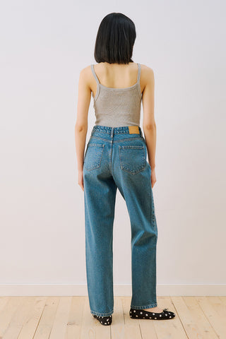 Straight Long Leg Jeans Blue