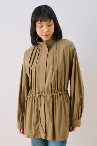 Dina Pleat Detail Jacket Khaki