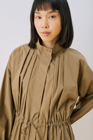 Dina Pleat Detail Jacket Khaki