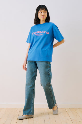 Printed Short Sleeve T-Shirt Blue