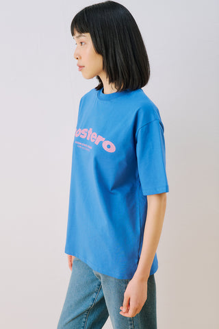 Printed Short Sleeve T-Shirt Blue