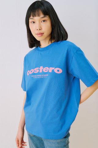 Printed Short Sleeve T-Shirt Blue