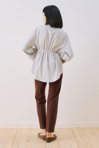Poplin Shirt With Wide Cuffs Blue
