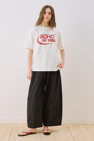 Printed Short Sleeve T-Shirt Ecru