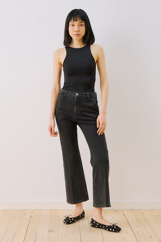 Mid Rise Flared Jeans Black
