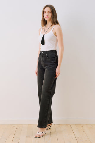Straight Long Leg Jeans Black