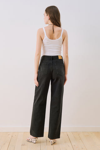 Straight Long Leg Jeans Black