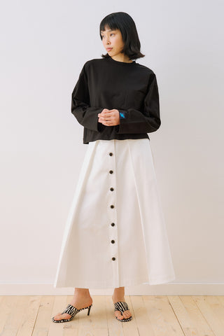 Long Sleeve Embroidered T-Shirt Black