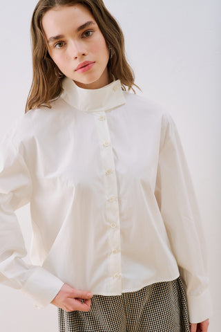 Bomber Style Shirt Ecru