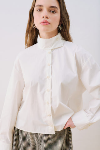 Bomber Style Shirt Ecru