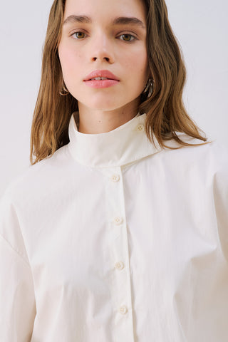 Bomber Style Shirt Ecru