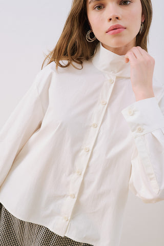 Bomber Style Shirt Ecru