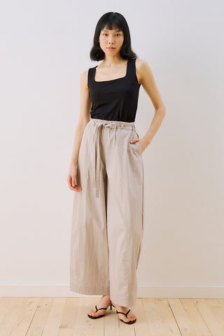 Elastic Waist Barrel Trousers Grey