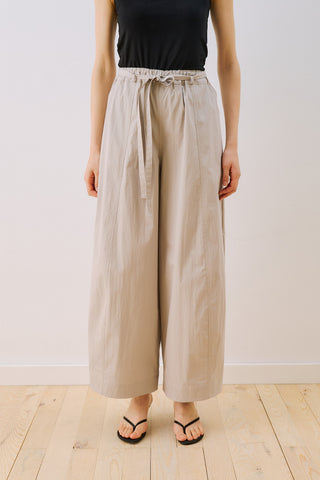 Elastic Waist Barrel Trousers Grey