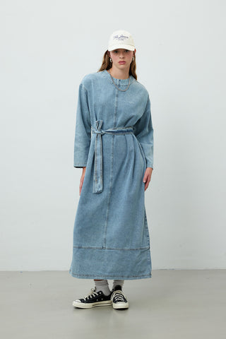 Oversize Denim Dress Blue