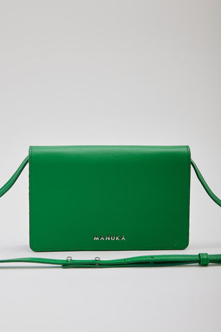 Luna Leather Wallet Bag Green