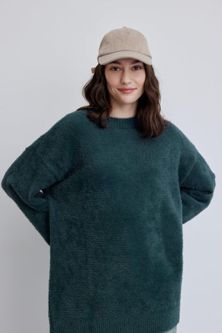 Linda Soft Oversize Sweater Green