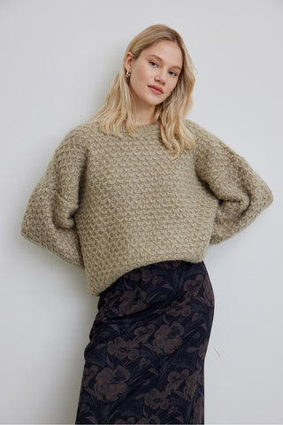 Patterned Knitwear Sweater Mink