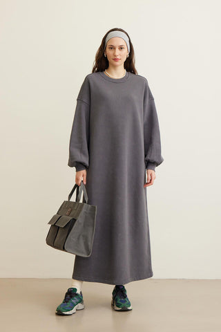 Premium Oversize Dress Anthracite