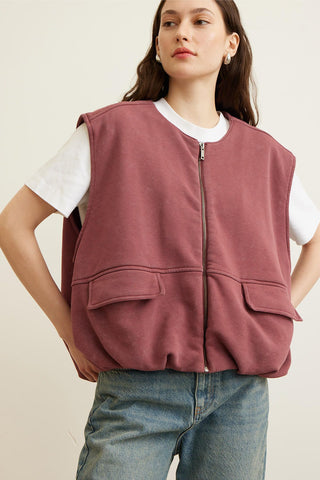 Premium Pocket Vest Cherry Red